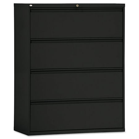 Alera 4 Drawers Lateral Lockable Filing Cabinet Black
