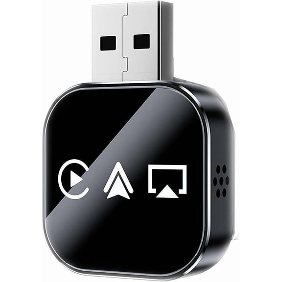 2026 Upgrade 3 in 1 Screen Mirror iOS Phone, Plug-and-Play Smart Car Interconnection Box with Fast 3s Connection, Voice Control, Split-Screen Display