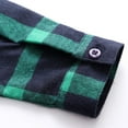 thumbnail image 6 of Otqutp Girl Boy Fashion Blouse Kids Little Boys Girls Baby Red Plaid Flannel Shirt Jacket Long Sleeve Button Down Flannel Shirt Plaid Pocket Front Tops (Green-A,12-18 Months), 6 of 7