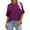 Purple, variant on Women's T-Shirts Sevevn Women's Casual Crewneck Short-Sleeved Solid Color Loose Short Loose T-Shirt