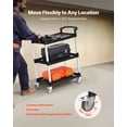 thumbnail image 3 of VEVOR Carro utilitario de alta resistencia con capacidad de 300 lb y 3 niveles con ruedas, 3 of 9