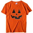 thumbnail image 3 of Orange Womens Plus Size Tops Crew Neck Thanksgiving Family Turkey Tops Cute Autumn Thanksgiving T-Shirt XL, 3 of 4