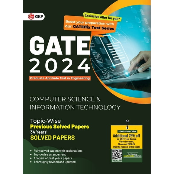 GATE 2024 Computer Science and Information Technology - 34 Years Topic wise Previous Solved Papers, (Paperback)
