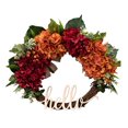 thumbnail image 1 of Corona grande de boj World de 20 pulgadas Corona de otoño Corona para puerta de entrada Corona de hortensias Corona de otoño Corona de Hello Werath para Acción de Gracias Decoración de puerta de, 1 of 6