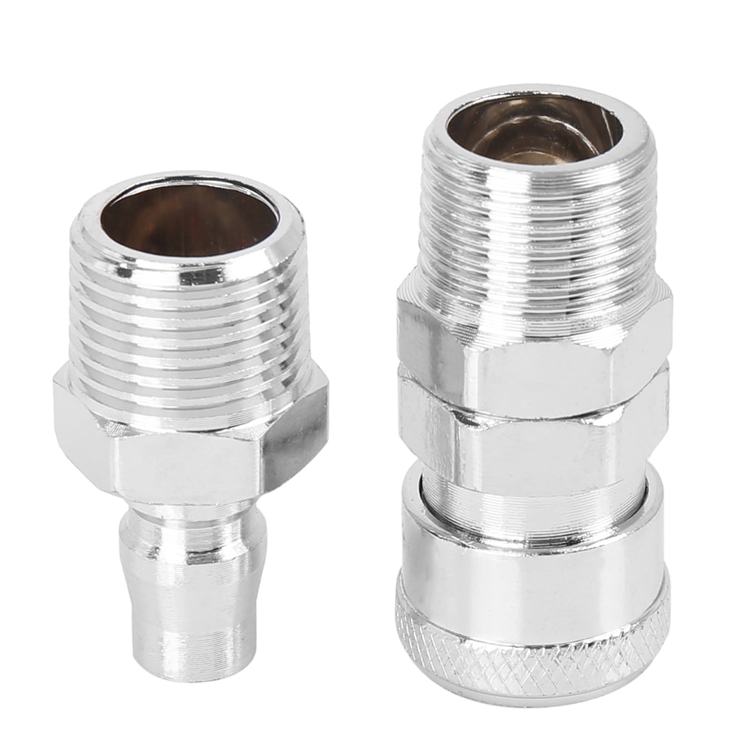 Car Air Quick Connector PM40 Male Steel Hose Fitting Kit Set for 1/2