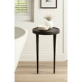 thumbnail image 2 of Kate and Laurel Rava Modern Metal Round Side Table, 14 x 14 x 22, Bronze, Cast Aluminum Accent Table for Use as Indoor Plant Stand or Living Room Decor Piece, 2 of 9