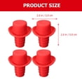 thumbnail image 2 of WHAMVOX Silicone Wine Bottle Stopper with Hat Design for Party Favor Red Color Fits Most Bottles, 2 of 8