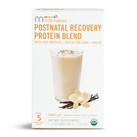 UPC: 0735282372209 | Munchkin Milkmakers Postnatal Pea Protein Powder Vanilla 5 Count