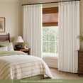 thumbnail image 3 of TURCURNO 90 Inch Pinch Pleat Linen Curtains, Memory Trained Soft Flax Textured Light Filtering Beige Drapes for Living Room Bedroom, 2 Panels, Ivory, 3 of 7