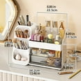 thumbnail image 3 of Large Makeup Organizer With Drawers Capacity Makeup Organizer,Large Vanity Top Skin Care Organizer, Perfume Skin Care Makeup Cabinet With Drawers Perfect Storage (14.5-In) C104, 3 of 3