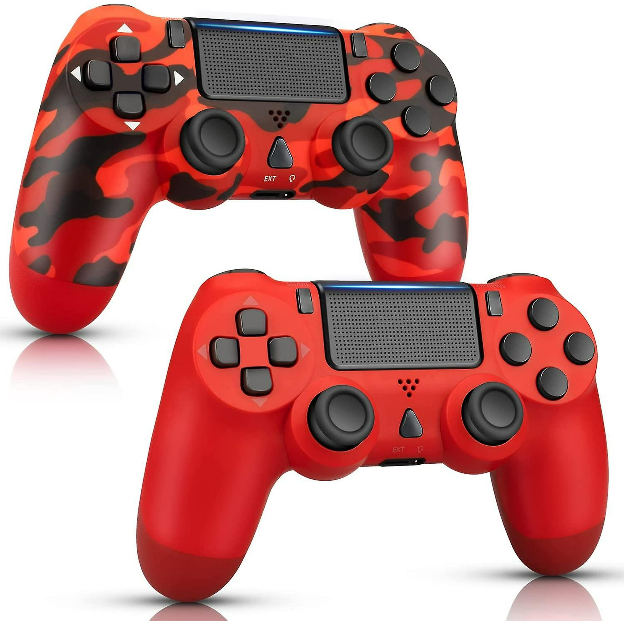 2 Pack Controllers Work With Ps4 Controller, Red Remote Compatible With Playstation 4 Controller, Wireless Gamepad Control Ps4 Controller, Pa4 Con Walmart Canada