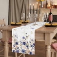thumbnail image 6 of Purple Spring Floral Cotton Linen Table Runner for Dining Kitchen, Elegant Pastoral Flowers Watercolor Wedding Outdoor Party Tablerunners, Dresser Scarf Coffee Tablecloth Runners 13x72 Inches, 6 of 8