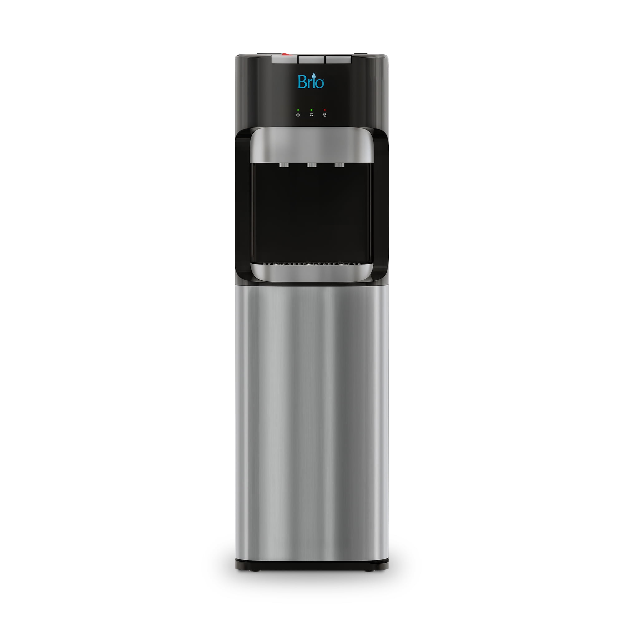 Brio Bottom Load Water Cooler Dispenser with Hot, Cold and Room Temperature Water, Height 41.4"