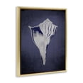 thumbnail image 3 of Stupell Industries Tropical Lightning Whelk on Indigo Gold Floating Frame Canvas Art, 17 x 21, by Graffitee Studios, 3 of 8