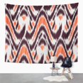 thumbnail image 1 of JSDART Drapery Ikat Pattern Abstract Ethnic Geometric Simple Artistic Color Wall Art Hanging Tapestry Home Decor for Living Room Bedroom Dorm 51x60 inch, 1 of 1