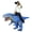 blue, variant on Inflatable Ride on Costume Dinosaur T-Rex Halloween Fancy Dress for Adult Costume Dragon Party Outfit animal themed Blow Up cosplay