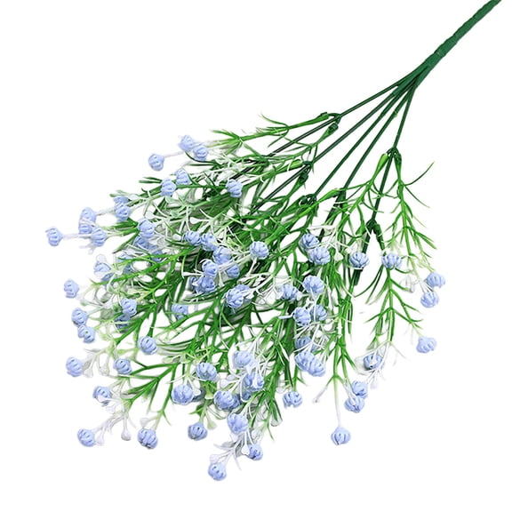 Artificial Baby’s Breath Flower Faux Plant Bouquet, Silk Fake Bush Floral Arrangement for Home Garden Porch Window Box Decor, Wedding Party Decoration