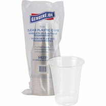 Genuine Joe, GJO58231, Clear Plastic Cups, 25 / Pack, Clear, 12 fl oz