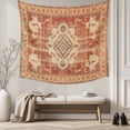 thumbnail image 5 of Orange Boho Tapestry for Bedroom Wall Hanging Tapestry, Geometric Antique Tribal Retro Ethnic Ceiling Backdrop Tapestries Poster Blanket Wall Decor for Teens Room Living Room Dorm 51" x 59", 5 of 8