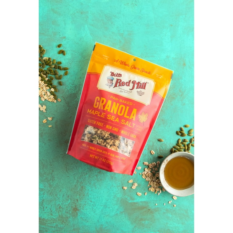 Bob's Red Mill Pan-Baked Granola Maple Sea Salt - 11 Ounce Packs (2 Count)