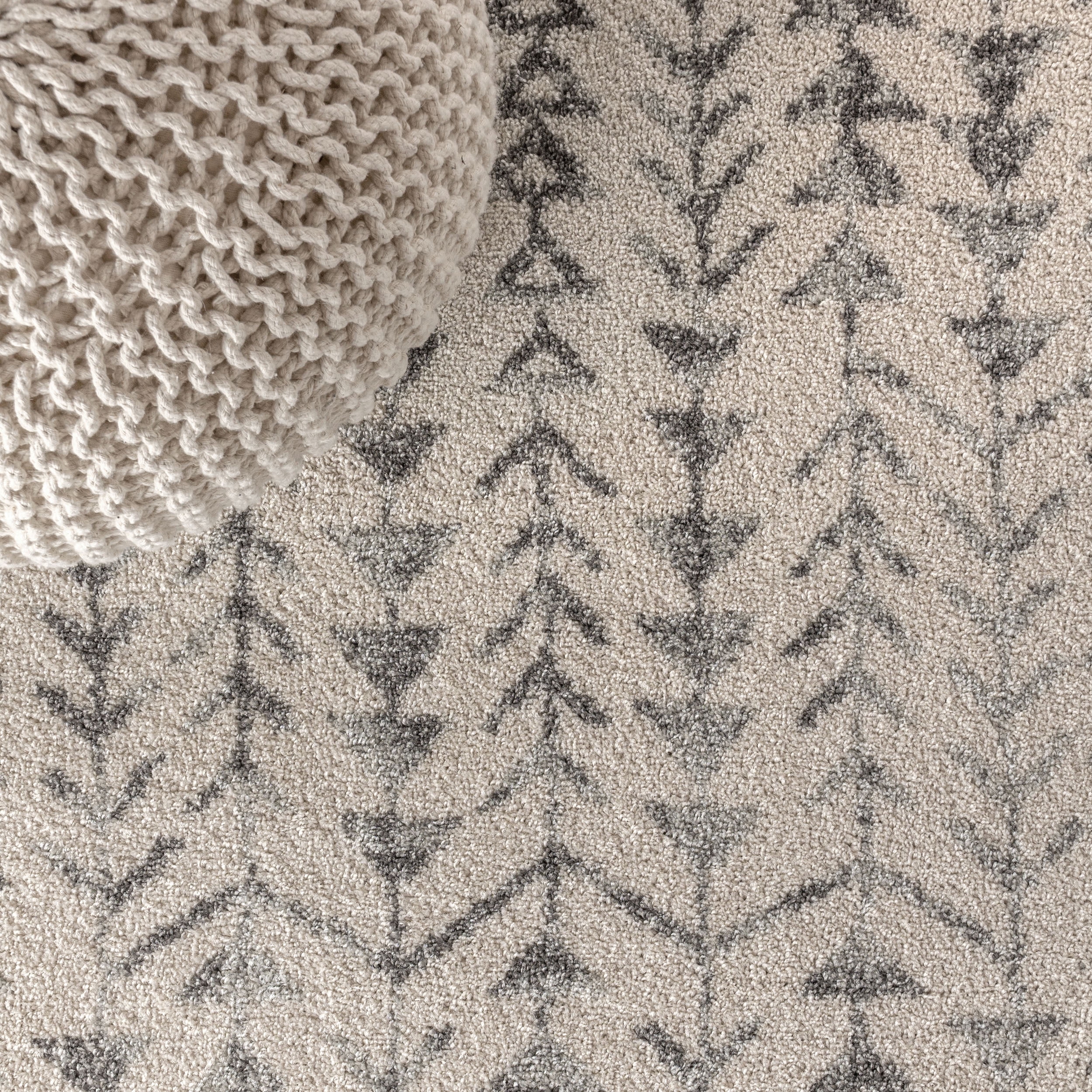 JONATHAN Y MOROCCAN HYPE 4 x 6 Area Rug, Ziri Moroccan Geometric - Cream/Gray, MOH210A-4