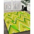 thumbnail image 3 of Ahgly Company Machine Washable Indoor Rectangle Transitional Pistachio Green Area Rugs, 3' x 5', 3 of 7