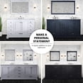 thumbnail image 5 of Functional Bathroom Solution - Dark Grey Double Vanity with Ample Storage and 30 - inch Mirrors, 5 of 6