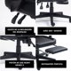 thumbnail image 5 of Silla Gamer Ergonomica Nenotech Reclinable Plus Negro, 5 of 11