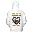thumbnail image 2 of Lotusprinthandmade Personalized He Keeps Me Safe She Keeps Me Wild Deer Couple White Hoodie 2D (XL), custom deer couple hoodie set, 2 of 4