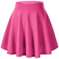 thumbnail image 1 of Women's Basic Flared Casual Mini Skate Skirt Versatile Stretchy, 1 of 8