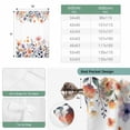 thumbnail image 6 of Spring Floral Balloon Curtains for Bedroom/Front Door/Bathroom, Elegant Flowers Farmhouse Botanical Tie Up Curtains 63 Inch Length Light Filtering Kitchen Curtains Shades for Windows 46"x63", 6 of 8