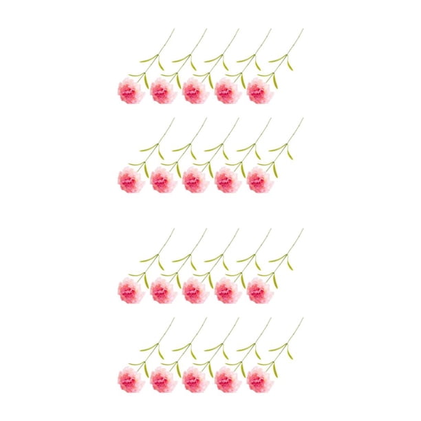 Ramo de flores artificiales de clavel Naiovety 10 Uds. para decoración de fiesta en el hogar y la sala