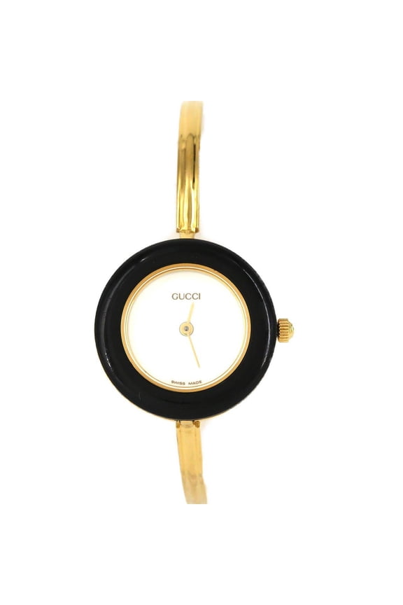 Pre-Owned Gucci Change Ring GP Medium Size 11 12.2 Quartz Watch