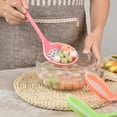 thumbnail image 6 of Cheers.US 2 Pcs/Set Slotted Spoon, Heatproof Skimmer Strainer Slotted Spoon, Seamless One-Piece Non-Stick Cooking Silicone Scoop Ladle with Ergonomic Handle for filter Vegetable, Pasta, 6 of 7
