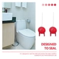 thumbnail image 2 of SEWACC 2pcs Toilet Flapper Replacement Silicone Red Water Sealing Hotel Use, 2 of 6