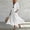 White plus size boho maxi dress a1, variant on Uscallm Women Plus Size V Neck 3/4 Sleeve Tie Flowy Boho Maxi Dress Casual Basic Long Travel Dresses, Black 3XL