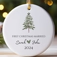 thumbnail image 4 of Regalos de Navidad personalizados Adorno de Navidad Árbol Decorar Recuerdo Decoración Adorno personalizado para casarse Ceremonia de boda, 4 of 5