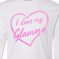 thumbnail image 4 of Inktastic I Love My Glamma in Pink Chalk Heart Long Sleeve Youth T-Shirt, 4 of 5