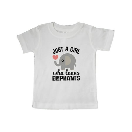 

Inktastic Just A Girl Who Loves Elephants Gift Baby Girl T-Shirt