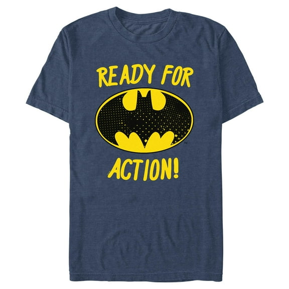 Men's Batman Ready for Action Bat Logo  Graphic T-Shirt