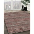 thumbnail image 2 of Ahgly Company Indoor Rectangle Contemporary Dark Salmon Pink Abstract Area Rugs, 7' x 9', 2 of 6