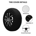 thumbnail image 2 of Bingfone Cartoon Pirate Spare Tire Cover Weatherproof Universal Wheel Protectors for RV Camper Travel Trailer SUV Truck-14 inch, 2 of 8