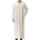 thumbnail image 1 of ZHAOCHENG Kaftan musulmán con estampado para hombre, estilo realeza islámica de Dubái, túnica retro de cuello redondo y manga larga, abaya holgada, kandoura, 1 of 4
