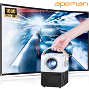 APEMAN LC450 Mini Portable Projector ,LCD Home Theater Support 1080P,120 inch Screen, 50000Hrs