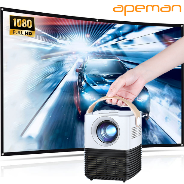 APEMAN LC450 Mini Portable Projector ,LCD Home Theater Support 1080P,120 inch Screen, 50000Hrs - image 5 of 9