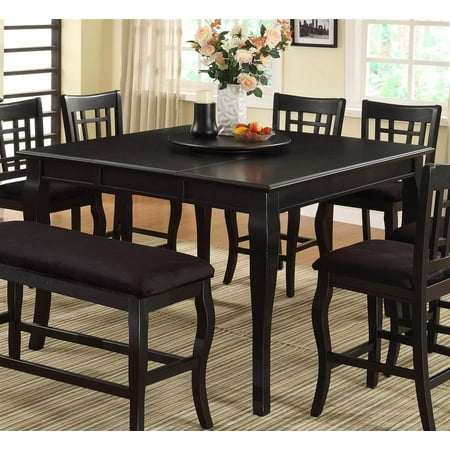 - Counter Height Dining Table in Black Finish