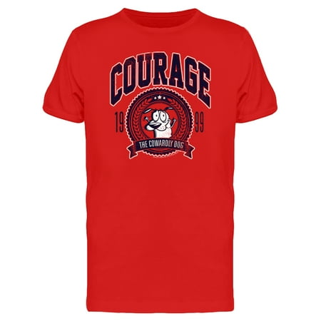 Courage The Cowardly Dog College Style 1999 Men's (Best Episodes Of Courage The Cowardly Dog)