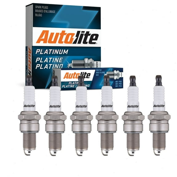 6 pc Autolite Platinum Spark Plugs compatible with Dodge Grand Caravan 3.3L 3.8L V6 1990-2000