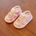 thumbnail image 3 of Baby Shoes Toddler Walking Baby 2025 Little Sandals Walking Shoes Soft Sole Baotou Shoes ,Color Pink,Size 12-15Months, 3 of 6