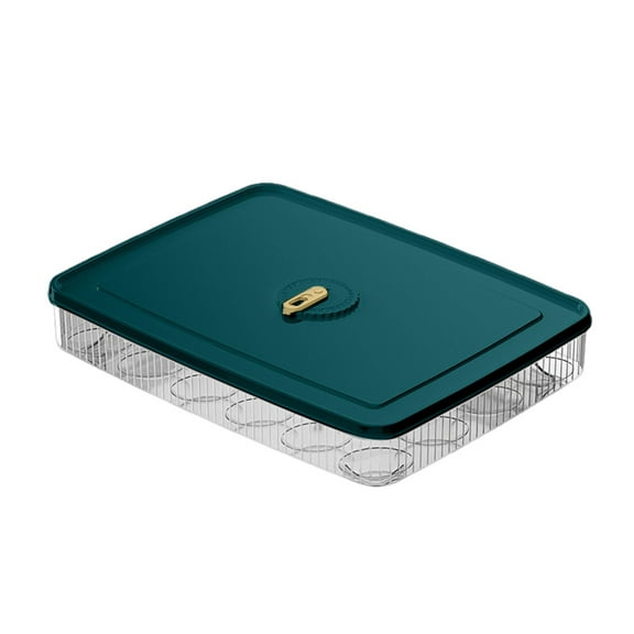 Stackable Egg Storage Container - Food-Grade , Secure Lid - for Refrigerator, Space-Saving, Anti-, Keep Eggs Fresh